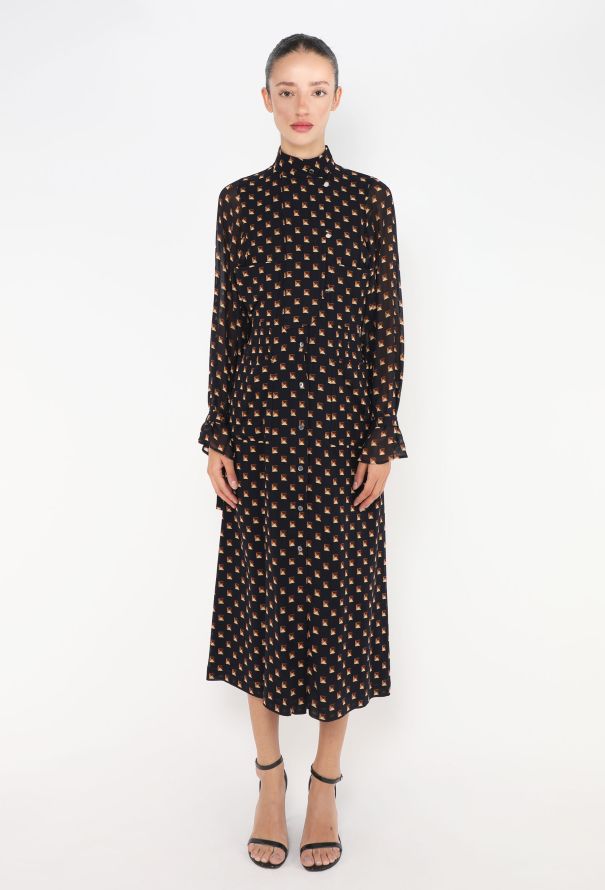 Hermès 2025 Médor Print Silk Dress - 1