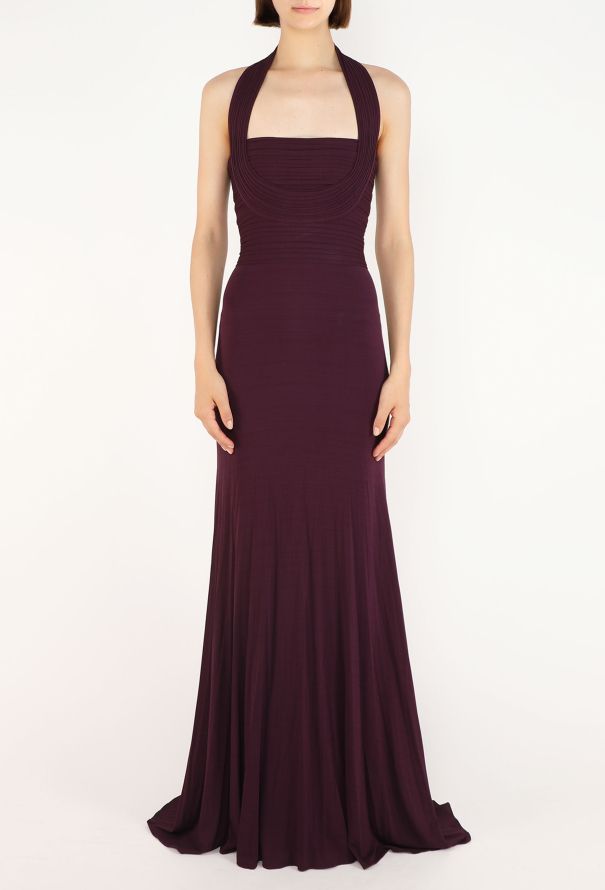 Hervé Leroux Draped Halter Gown - 3