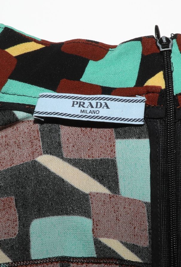 Prada S/S 2017 Graphic Crêpe Blouse - 5