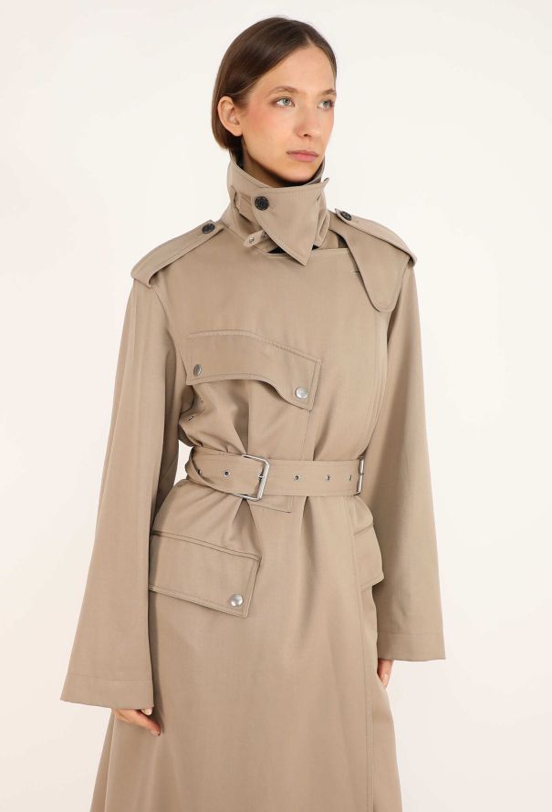 Céline Belted Cargo Trench, Resort 2017 - 6