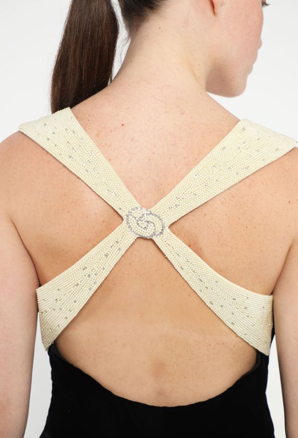 Giorgio Armani '90s Open-Back Velvet Dress - 2