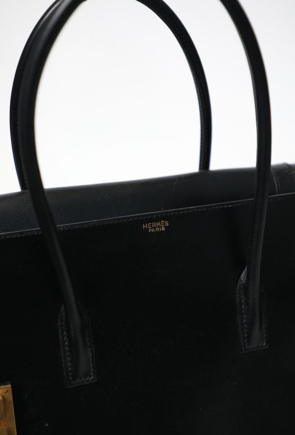 Hermès Vintage 1964 Black Box Drag 30 - 11