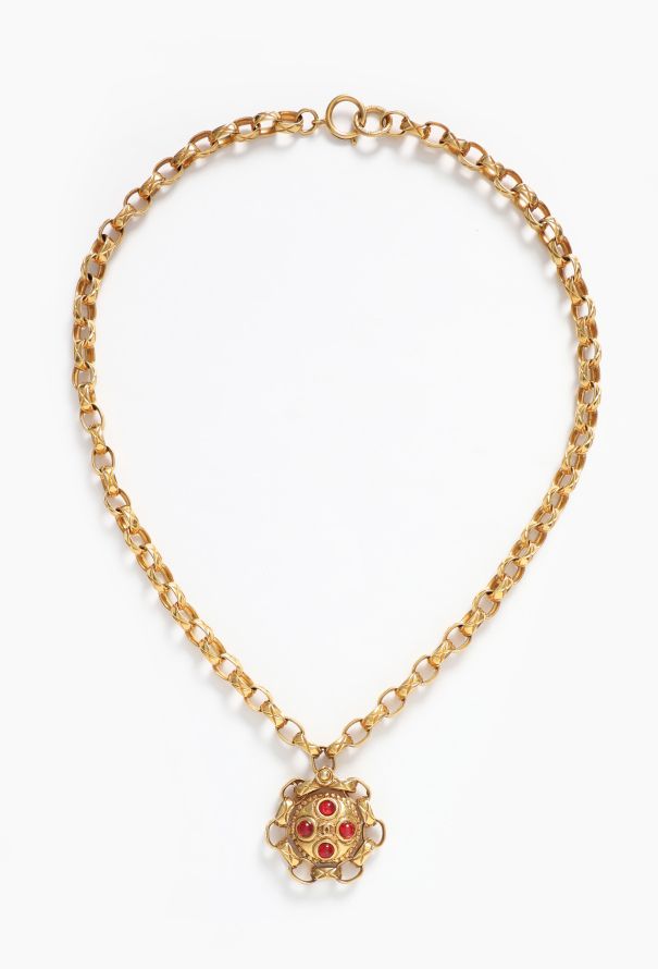 Chanel Vintage Castellane Gripoix Pendant Sautoir - 1