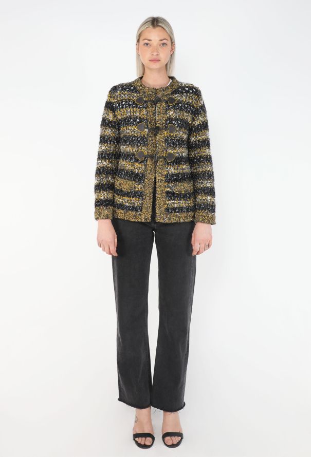Chanel Striped Tweed Cardigan, 2017 - 3