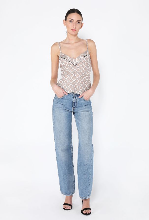 Prada Spring 2002 Silk Geometric Camisole - 4