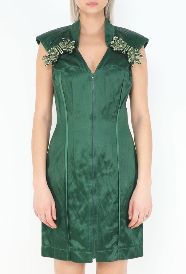 Prada 2009 Embellished Charmeuse Dress - 2