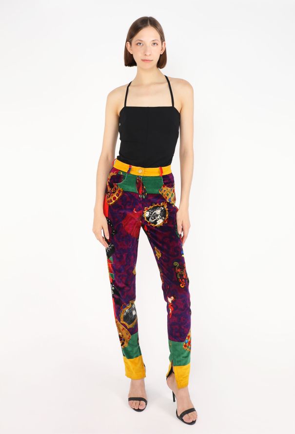 Gianni Versace Regalia Velvet Pants, 1991 - 5