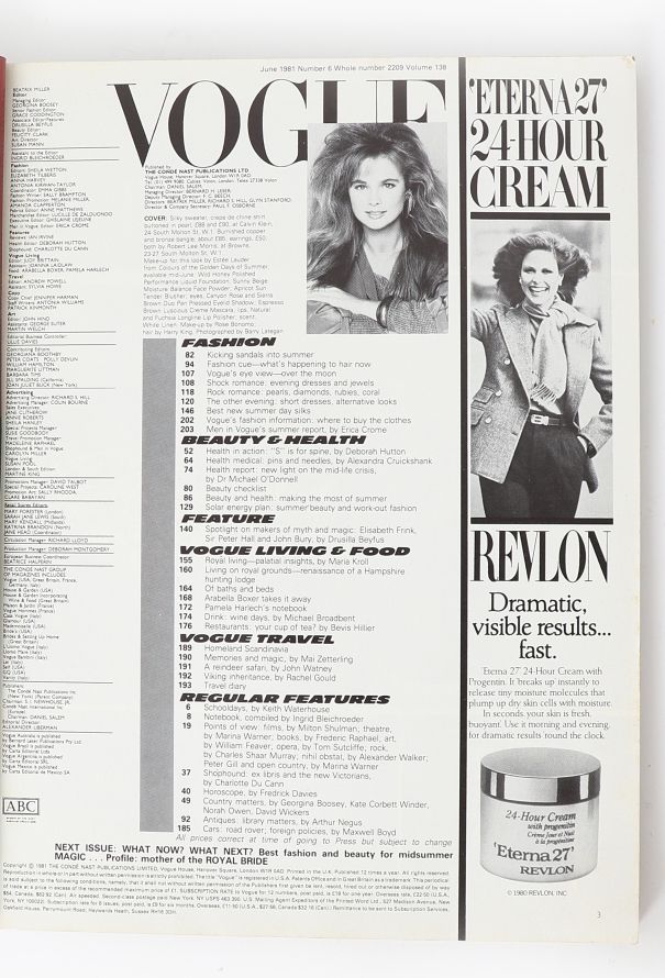 VOGUE UK 1981 Bruce Weber Cover Set - 7 VOGUE UK 1981 Bruce Weber Cover Set - 7