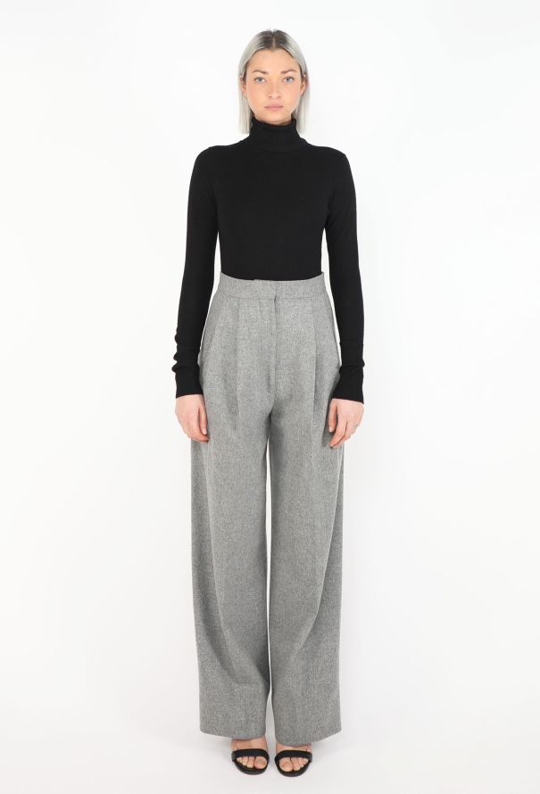Céline Felted Pleated Trousers - 2