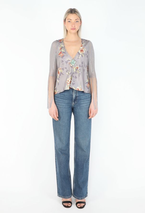 Chloé S/S 2000 Silk Fringe Blouse - 4