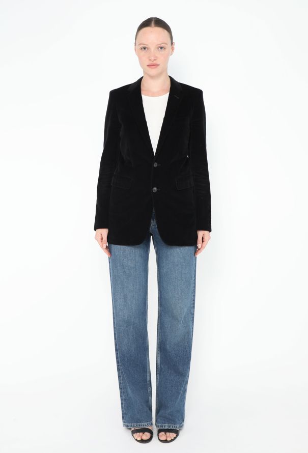 Saint Laurent S/S 2015 Tailored Velvet Blazer - 5 Saint Laurent S/S 2015 Tailored Velvet Blazer - 5
