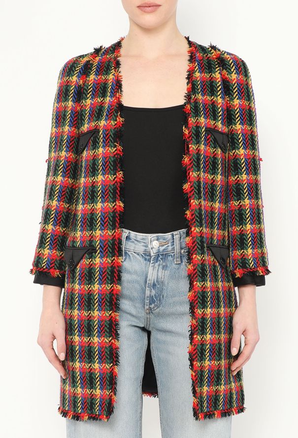 Chanel F/W 2007 Checkered Tweed Jacket - 1