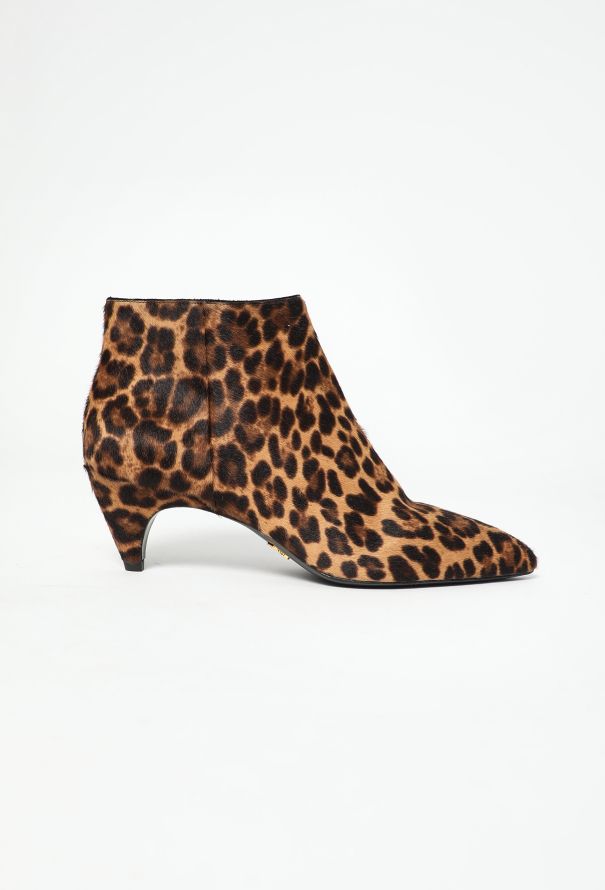 Prada Pony Hair Ankle Boots - 1