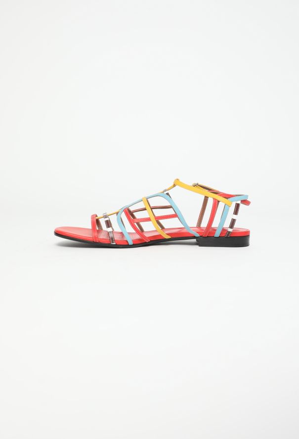 Hermès Colorblock Strap Sandals - 4 Hermès Colorblock Strap Sandals - 4