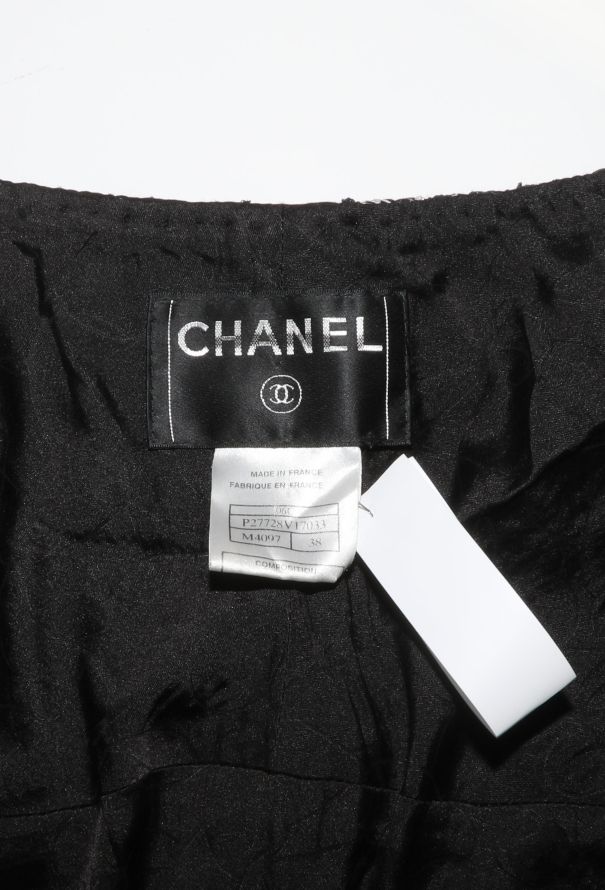 Chanel 2006 Striped Trim Tweed Jacket - 6
