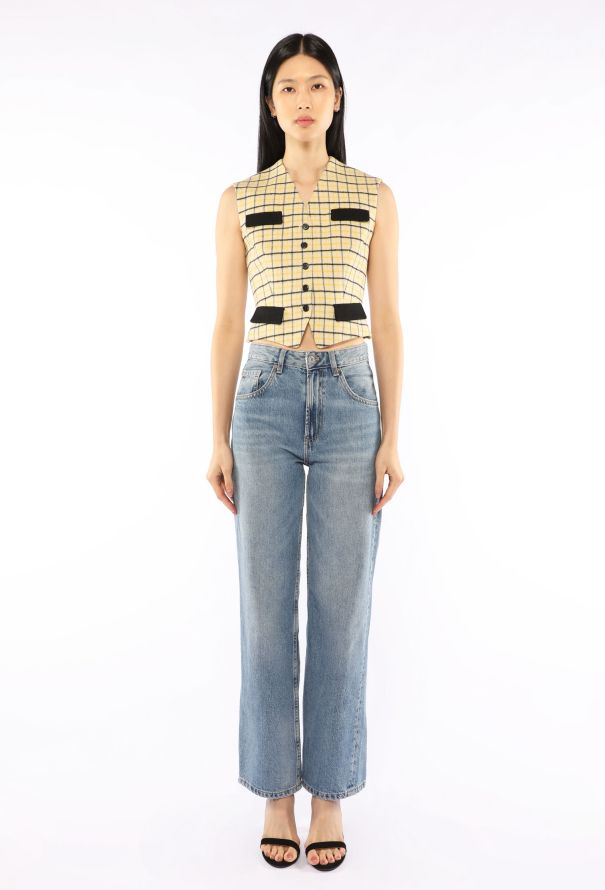 Hermès Tattersall Riding Vest, 1960s - 2