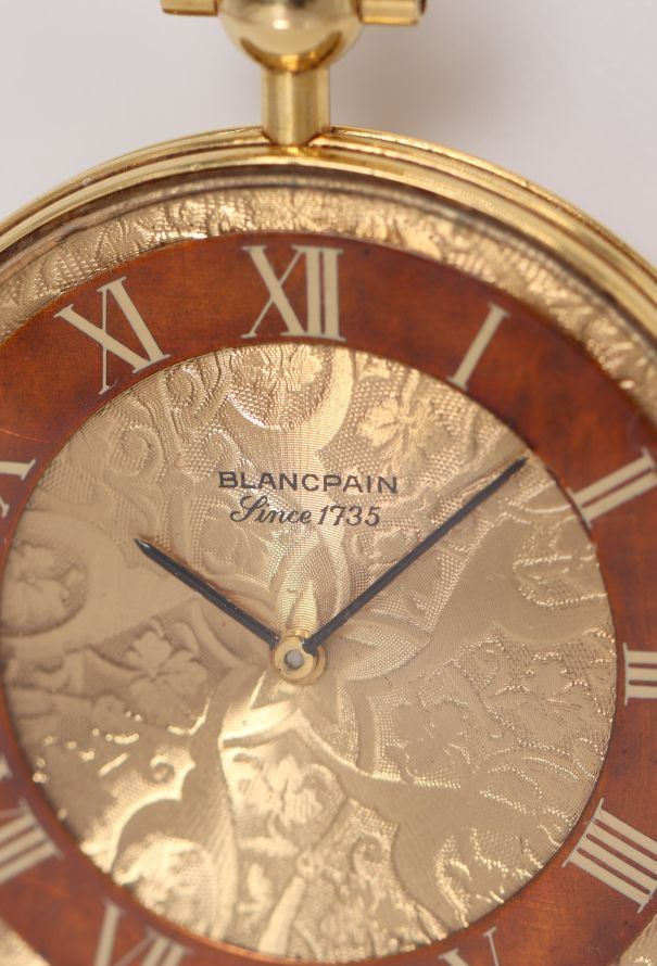Blancpain Rare 1970s 18k Yellow Gold Pocket Watch - 4