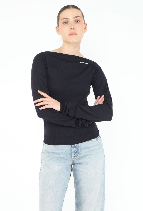 Miu Miu S/S 2025 Boatneck Pullover - 1