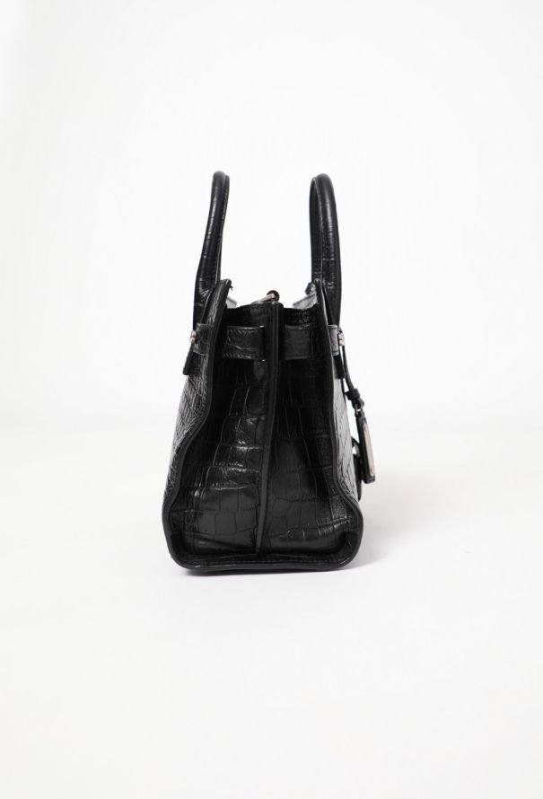 Saint Laurent Crocodile Embossed Nano Sac de Jour - 5 Saint Laurent Crocodile Embossed Nano Sac de Jour - 5