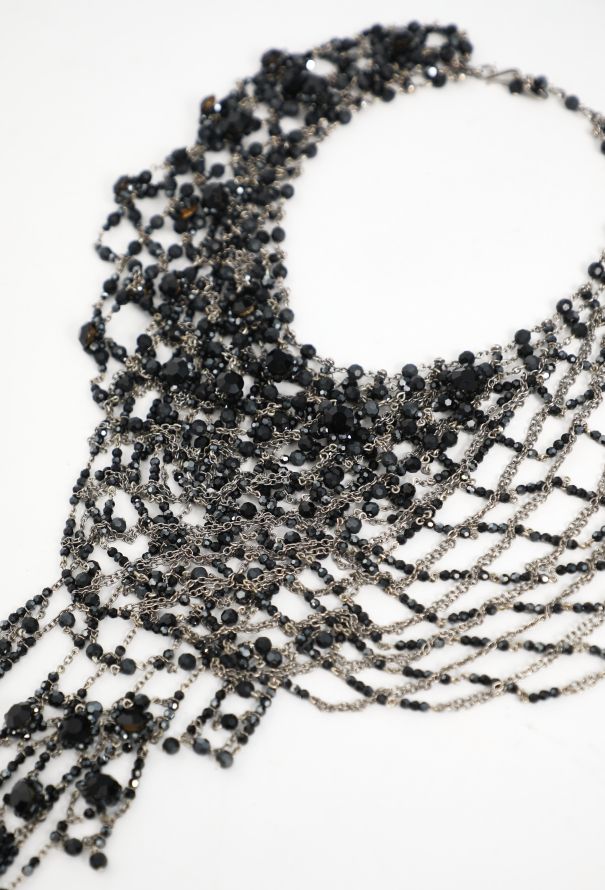 Daniel Swarovski Beaded Lattice Necklace, 1990s - 3