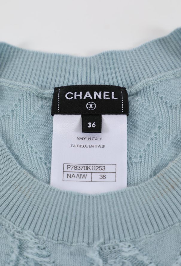 Chanel F/W 2024 Cashmere Knit Sheath Dress - 6