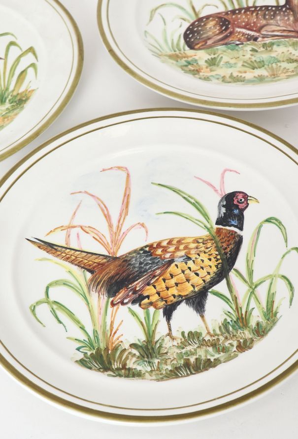 Dior 1950s Hand-Painted Ceramic Plate Set - 2