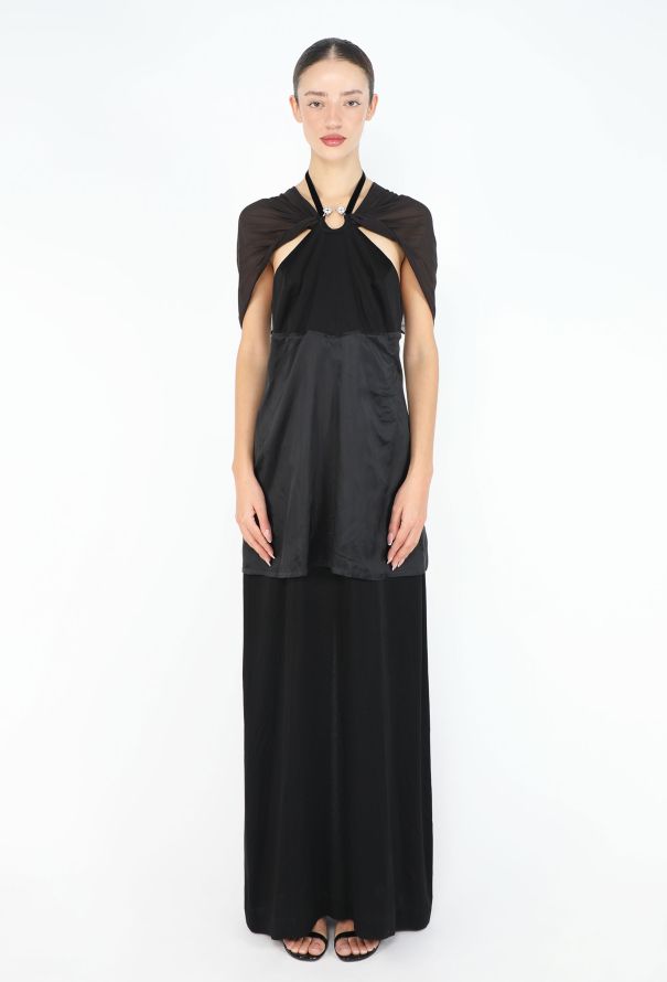 Maison Margiela RARE F/W 2006 Layered Strass Halter Gown - 2