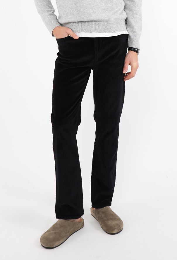 Prada Straight-Leg Velvet Trousers - 3