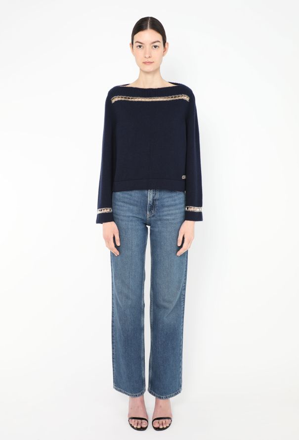 Chanel Resort 2020 Chainlink Cashmere Sweater - 4 Chanel Resort 2020 Chainlink Cashmere Sweater - 4