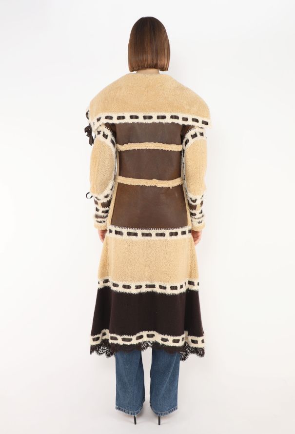 Dior COLLECTOR F/W 2005 Patchwork Shearling Coat - 7 Dior COLLECTOR F/W 2005 Patchwork Shearling Coat - 7