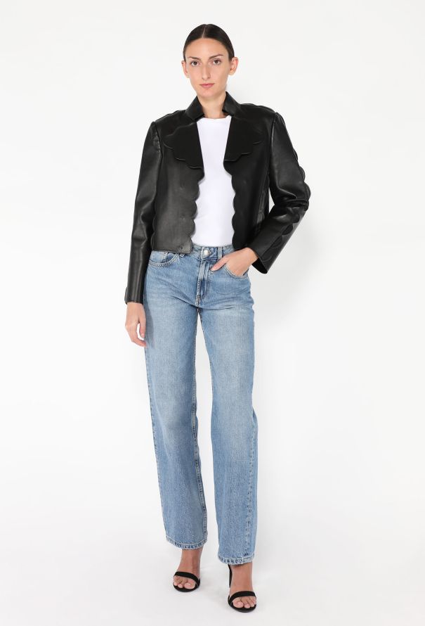 Valentino 2018 Scalloped Lambskin Jacket - 3