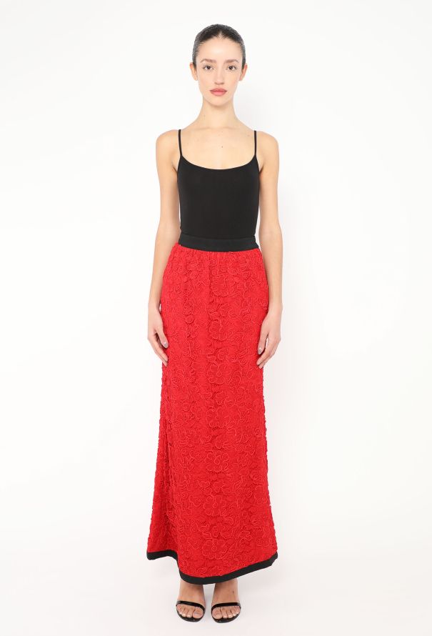 Saint Laurent 1986 Embroidered Lace Strass Ensemble - 3 Saint Laurent 1986 Embroidered Lace Strass Ensemble - 3