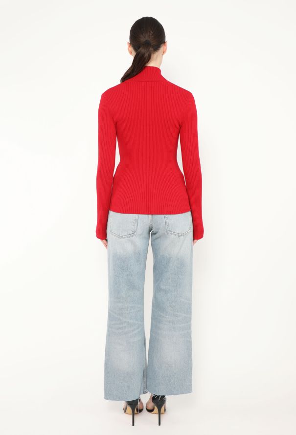 Courrèges 2023 Cut-Out Ribbed Turtleneck - 3 Courrèges 2023 Cut-Out Ribbed Turtleneck - 3