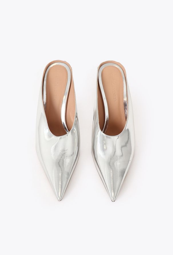 Bottega Veneta Pre-Fall 2024 Metallic Punta Mules - 4