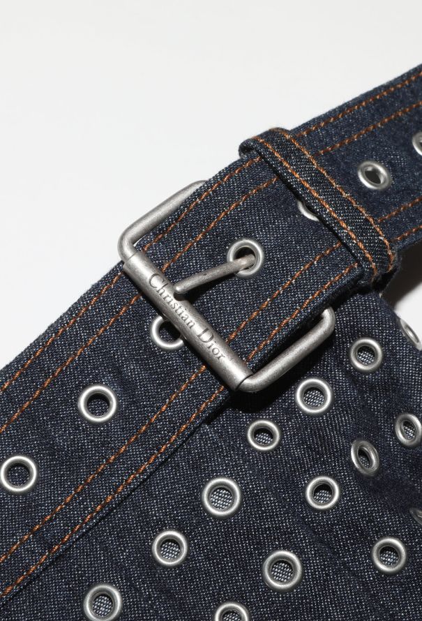 Dior Pre-Fall 2022 Eyelet Denim Skirt - 7 Dior Pre-Fall 2022 Eyelet Denim Skirt - 7