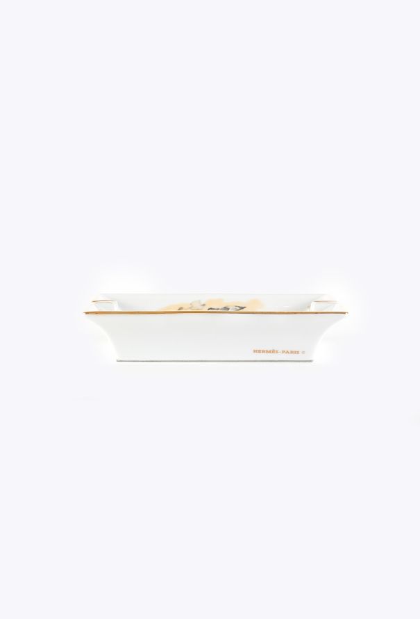 Hermès Porcelain Hunting Dog Ashtray, 1970s - 3