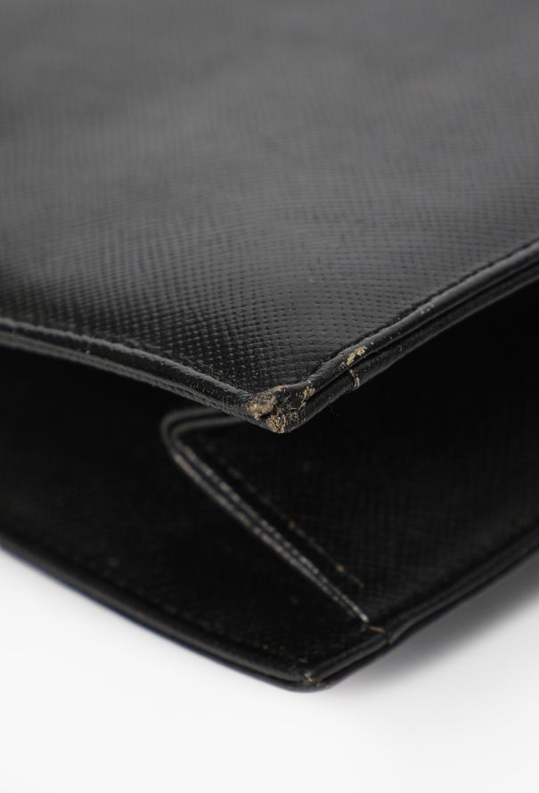 Saint Laurent Vintage Couture Saffiano Leather Pochette - 10