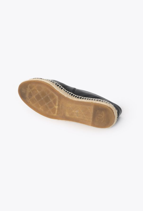 Chanel Leather 'CC' Espadrilles - 5