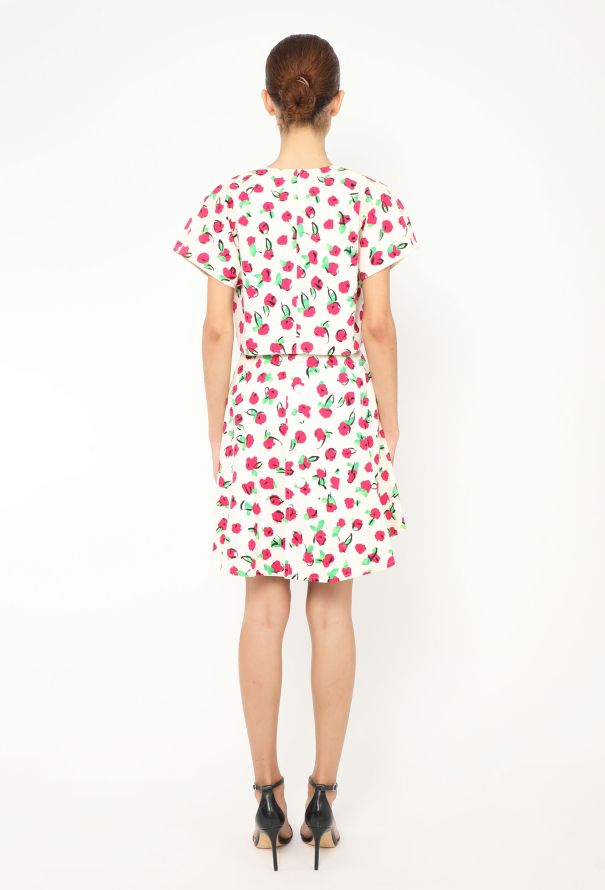 Guy Laroche '80s Floral Piqué Dress - 5