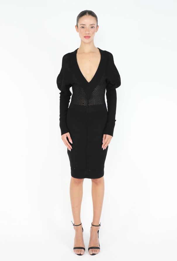 Alaïa RARE F/W 1989 Trellis Bodycon Dress - 4