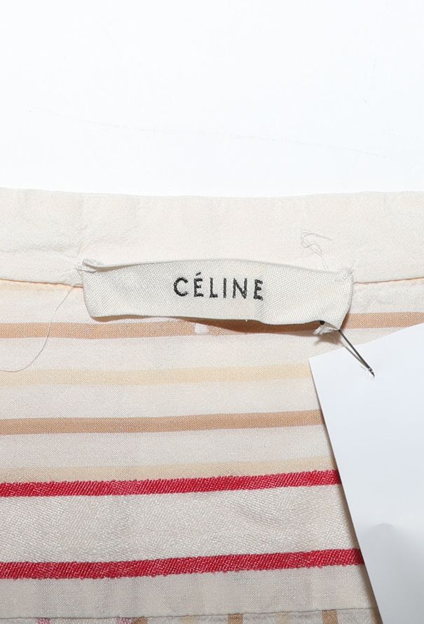 Céline Striped Cotton Tunic Top - 5