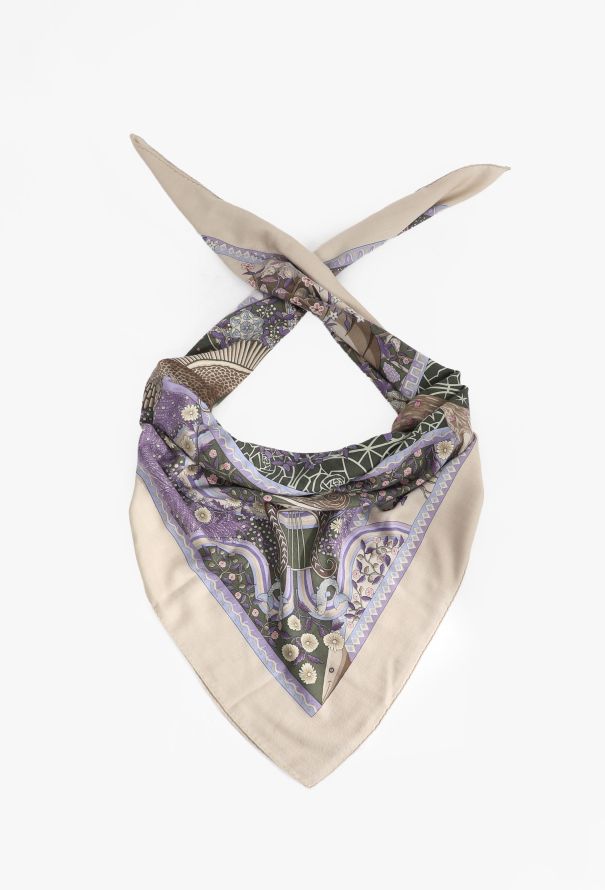Hermès 'Axis Mundi' Cashmere Grand Carré 140cm - 2