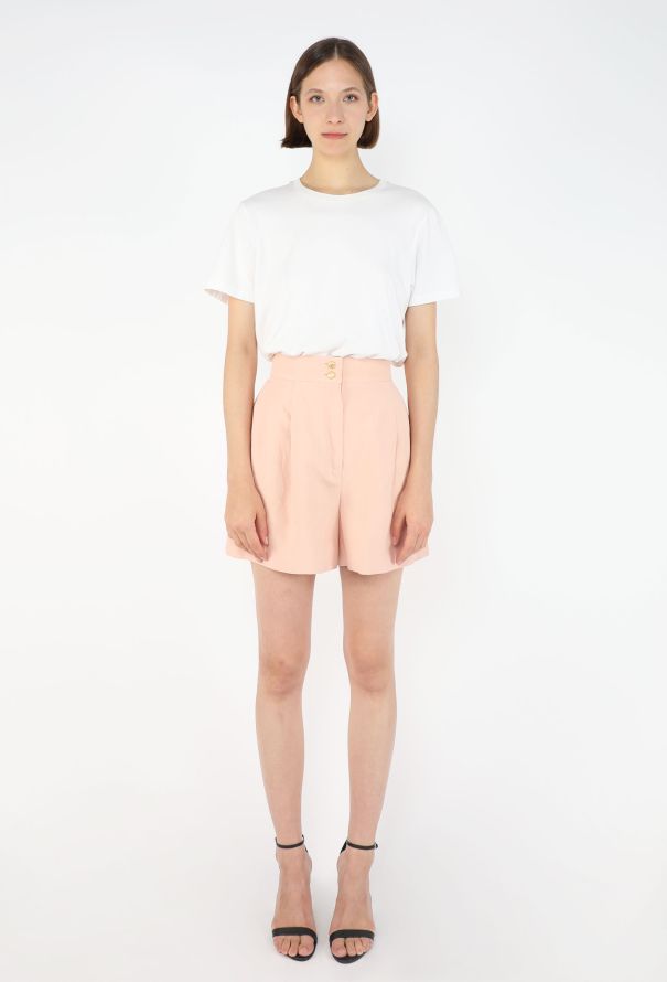 Chanel High-Waisted Linen Shorts, 1990 - 3
