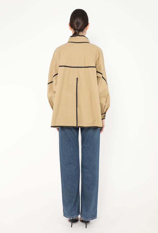 Fendi '70s Grosgrain Trim Overshirt - 6