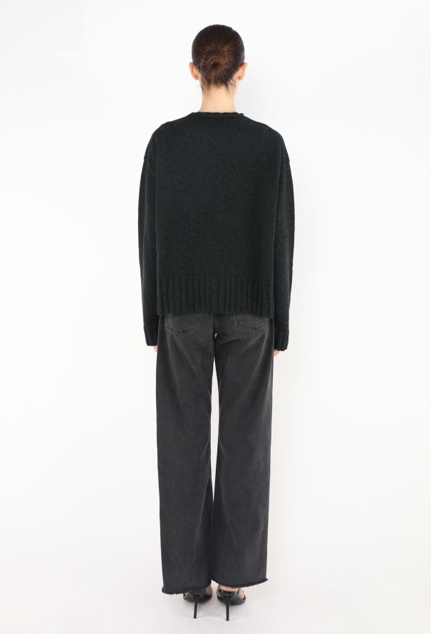 Céline Yak Ribbed Knit Sweater - 3