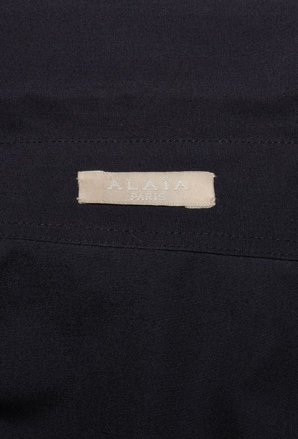 Alaïa Laser-Cut Ruffled Poplin Dress - 7 Alaïa Laser-Cut Ruffled Poplin Dress - 7