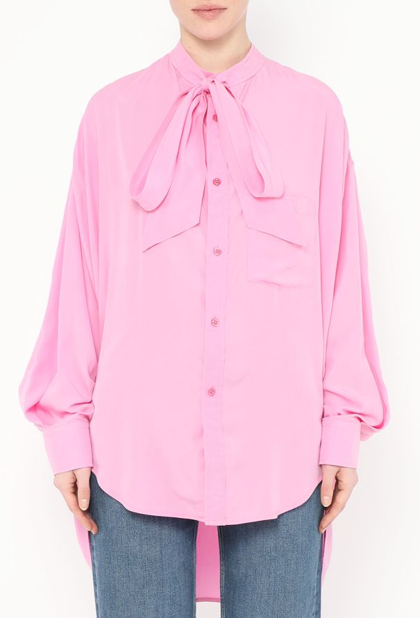 Balenciaga 2019 Logo Lavallière Tunic - 1