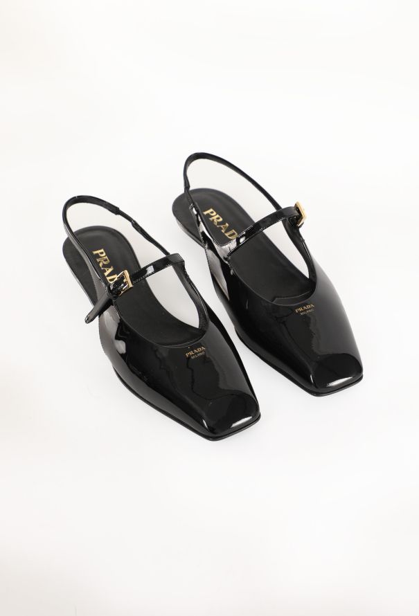 Prada Patent Ballerina Slingbacks, 2025 - 1