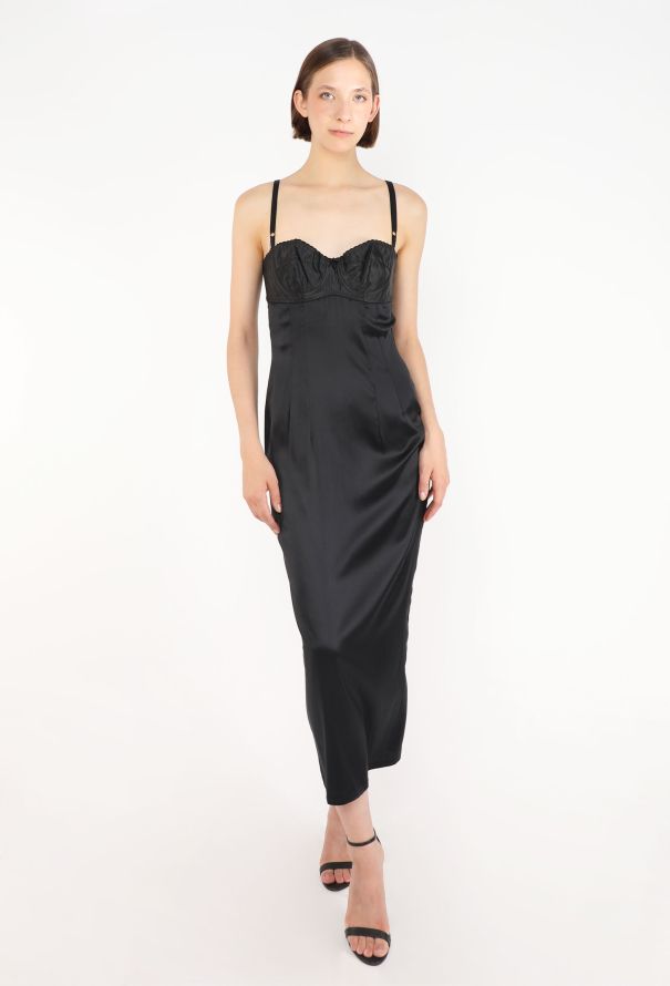 Dolce & Gabbana Bralette Silk Slip Dress, 1997 - 3