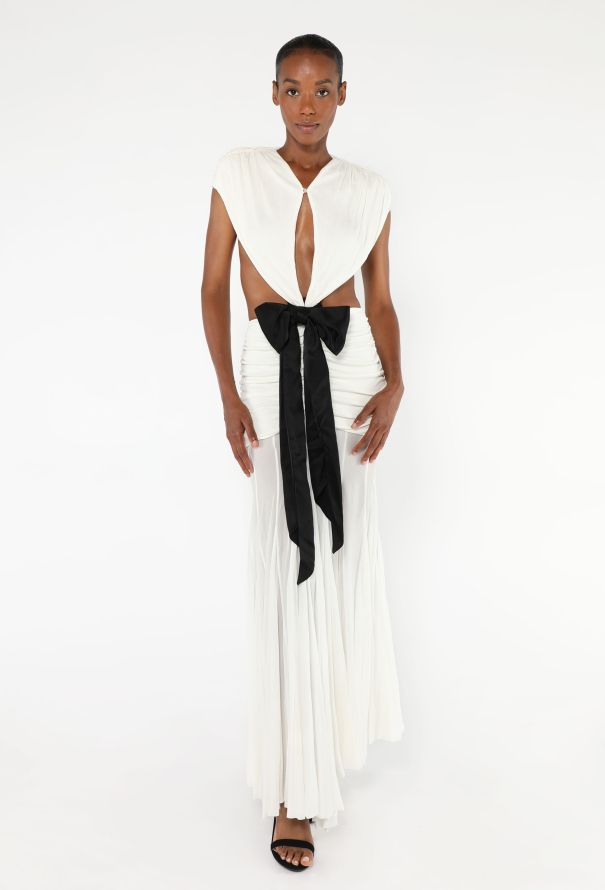 Loewe S/S 2023 Ruched Open-Back Gown - 1
